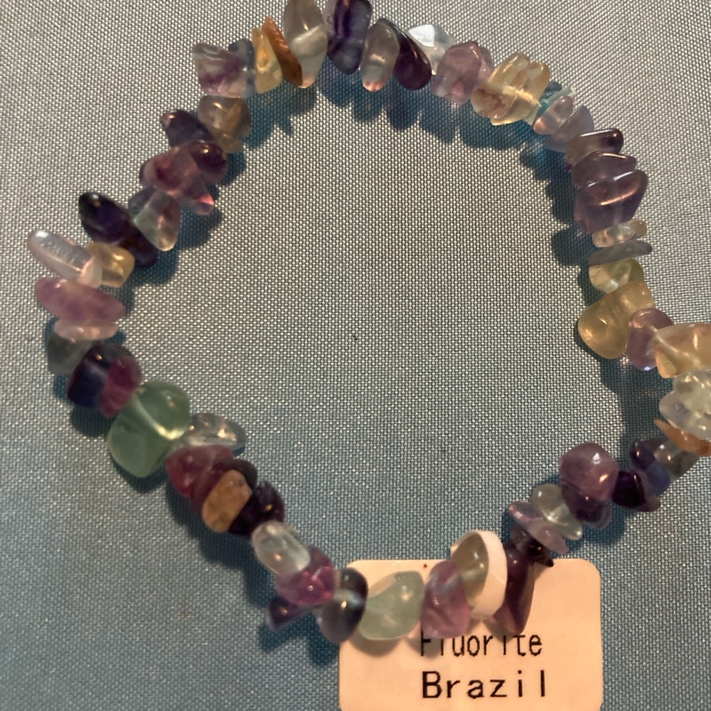 Multicolor fluorite Gemstone Bracelet